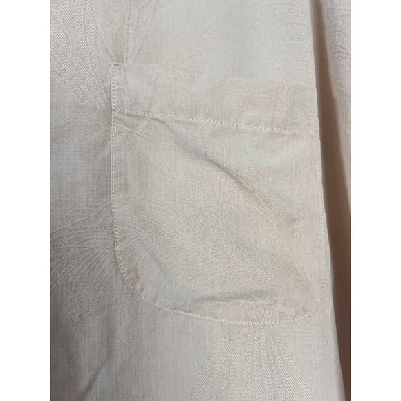 Tommy Bahama Shirt Orange Button Front 100% Silk Short Sleeve Tropical XL - Picture 5 of 12